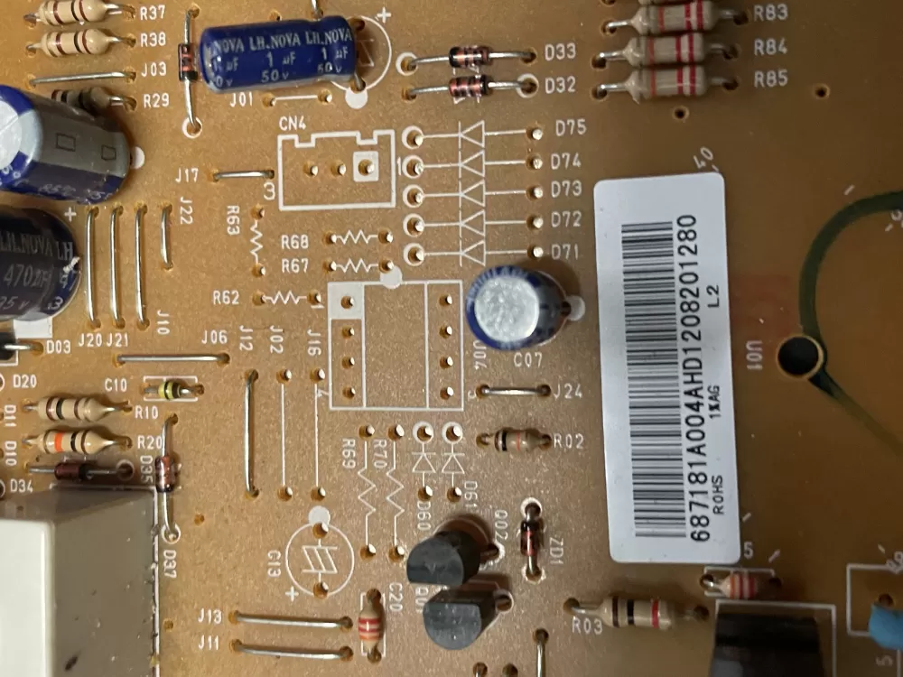 LG 687181A004A P1 6A004 Microwave Control Board 687181a004 AZ20174 | WM1072