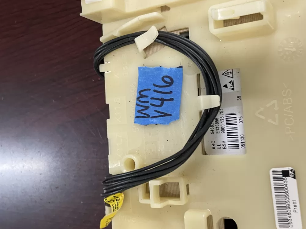 Bosch 546822-04 9000 125 753 Dryer Control Board AZ82379 | Wmv416