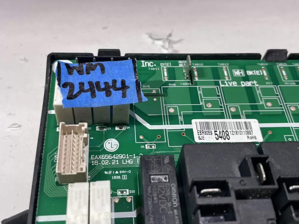LG EBR80595408 Range Relay Control Board AZ145904 | Wm2444