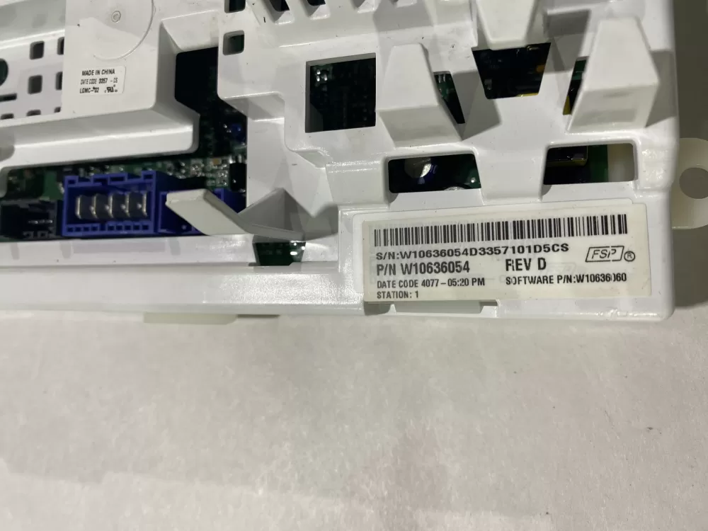 Whirlpool Maytag Admiral W10636054C Washer Control Board AZ149446 | BK2491