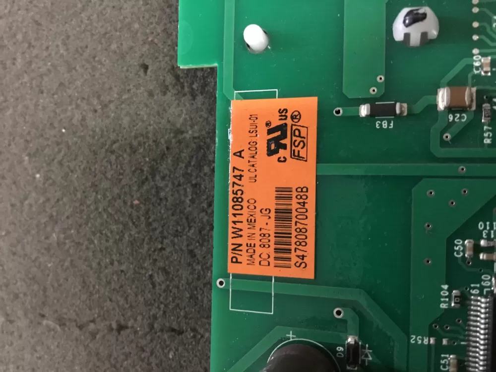 Maytag W11323695 Washer Control Board UI Display AZ100677 | NR134