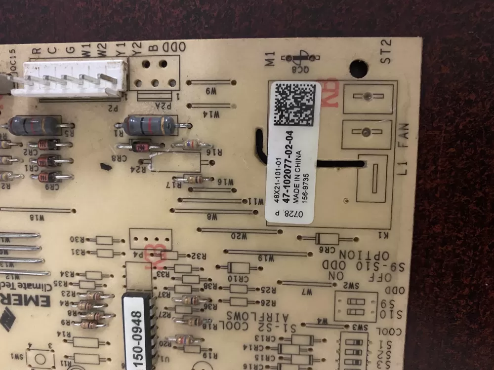 Rheem Air Handler Control Board 47-102077-02-04 156-9735 AZ32764 | BK1681