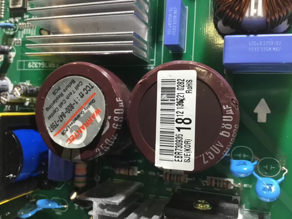 LG EBR73093602 EBR73093607 Refrigerator Control Board AZ45672 | NRV437