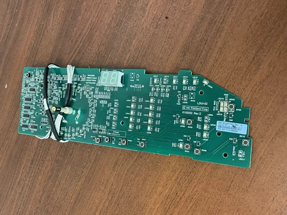 Whirlpool W10297392 WPW10298625 PD00032762 Dryer Control Board AZ49555 | Wm1811