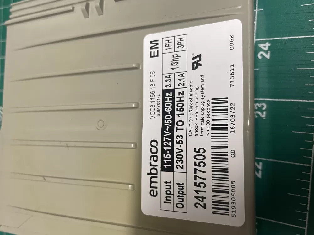 Refrigerator Inverter Board VCC3 1156 QA F 06 241577505 AZ210486 | W2098