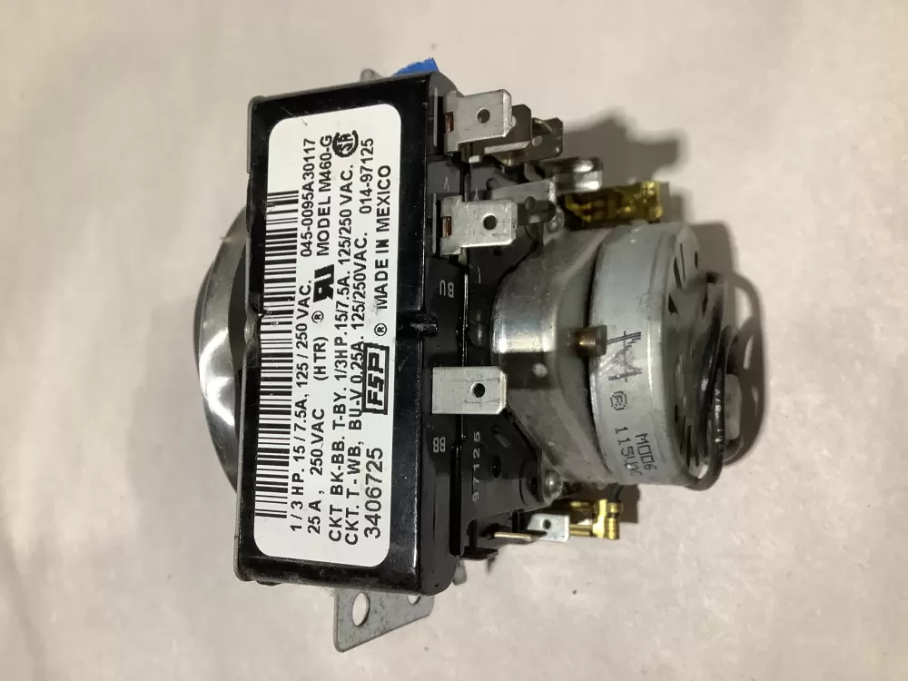 Whirlpool Maytag Amana WP3406725 3406725 AP6008573 Dryer Timer AZ106263 | Sl18