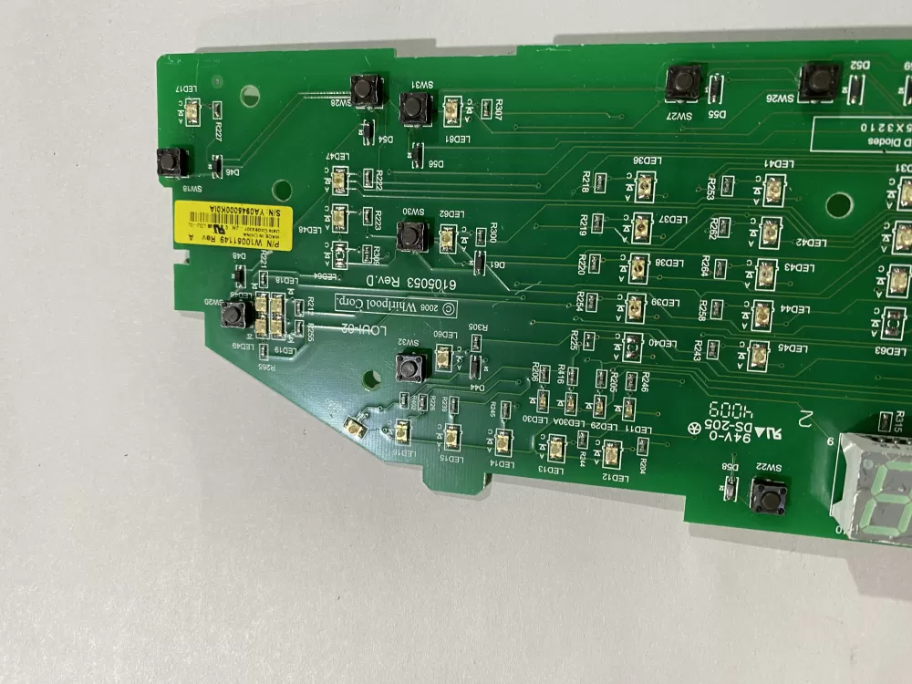 W10051149 WPW10051149 PS11748073 Washer Control Board AZ170417 | BK2608