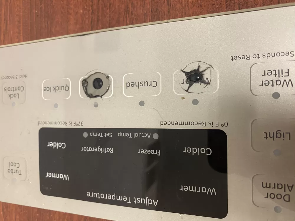 GE 200D7355G066 Refrigerator Dispenser User Interface AZ59658 | BK2031