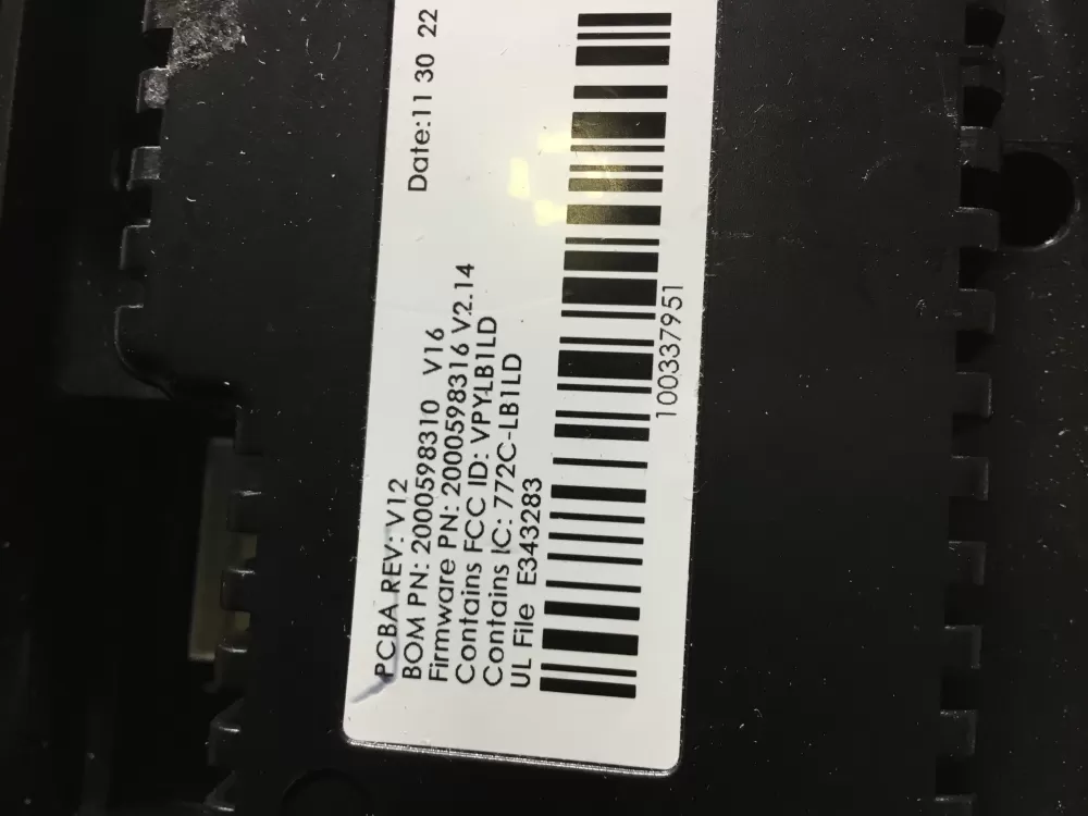 A. O. SMITH HOT WATER HEATER CONTROL 2000598310 AZ47570 | NRV448