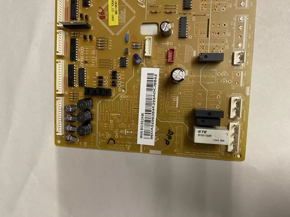 Samsung DA92 00384E Refrigerator Control Board AZ205317 | BK2788