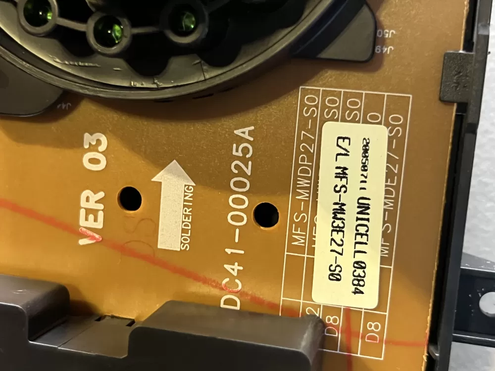Samsung DC92-00124A DC41-00025A Dryer UI Control Board AZ42946 | 252