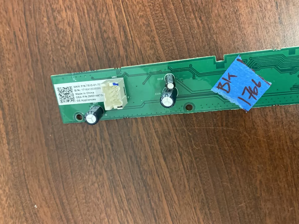 GE WD21X20723  WD21X23703  265D1467G100  WD21X22214  265D1467G200  WD21X20067  WD21X21918  WD21X10521  WD21X22960  WD21X32003  WD21X10501  WD21X22235  WD21X10512  WD21X10534  WD21X10537  WD21X23463  265D1467G101  265D1902P001  265D1467G102  265D1467G201  285D2389P001  265D1467G203  265D1467G105  265D1467G202  WD21X22803 Dishwasher UI Control Board