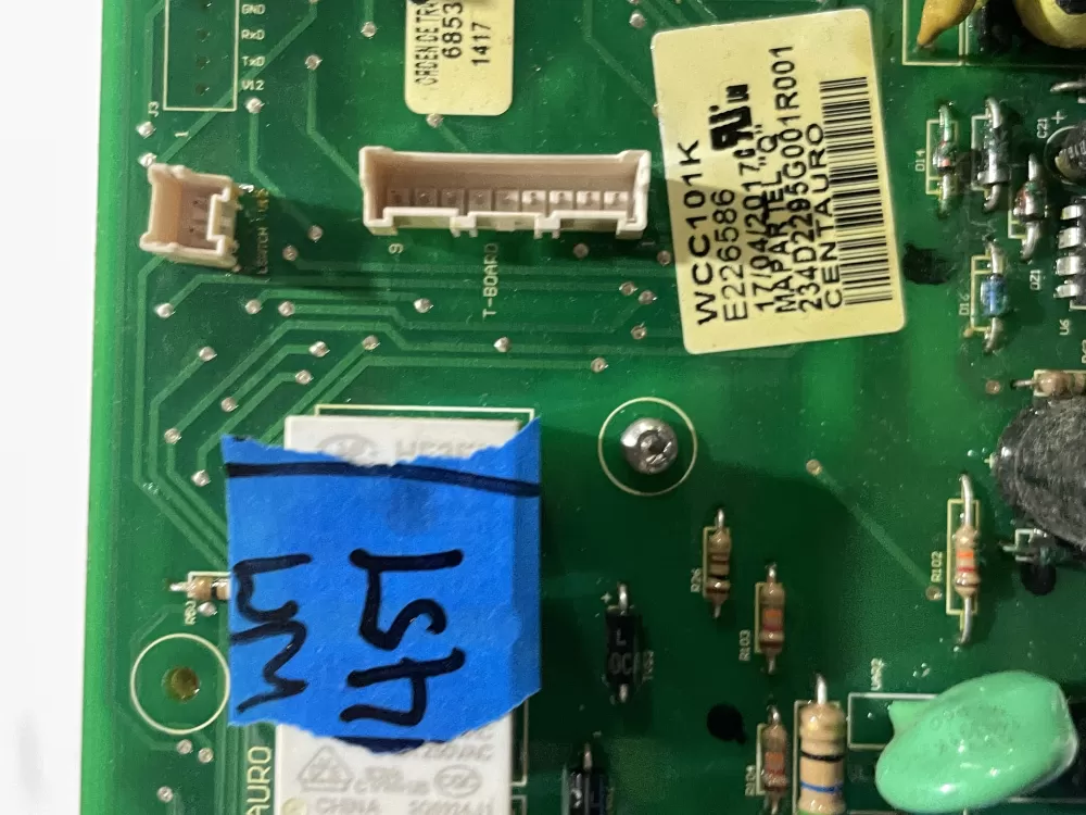 GE Hotpoint 234D2295G001 896455 Washer Control Board AZ184308 | Wm451