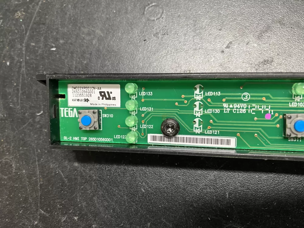 GE 265D1056G001 Dishwasher Control Board Interface User AZ14378 | BK768