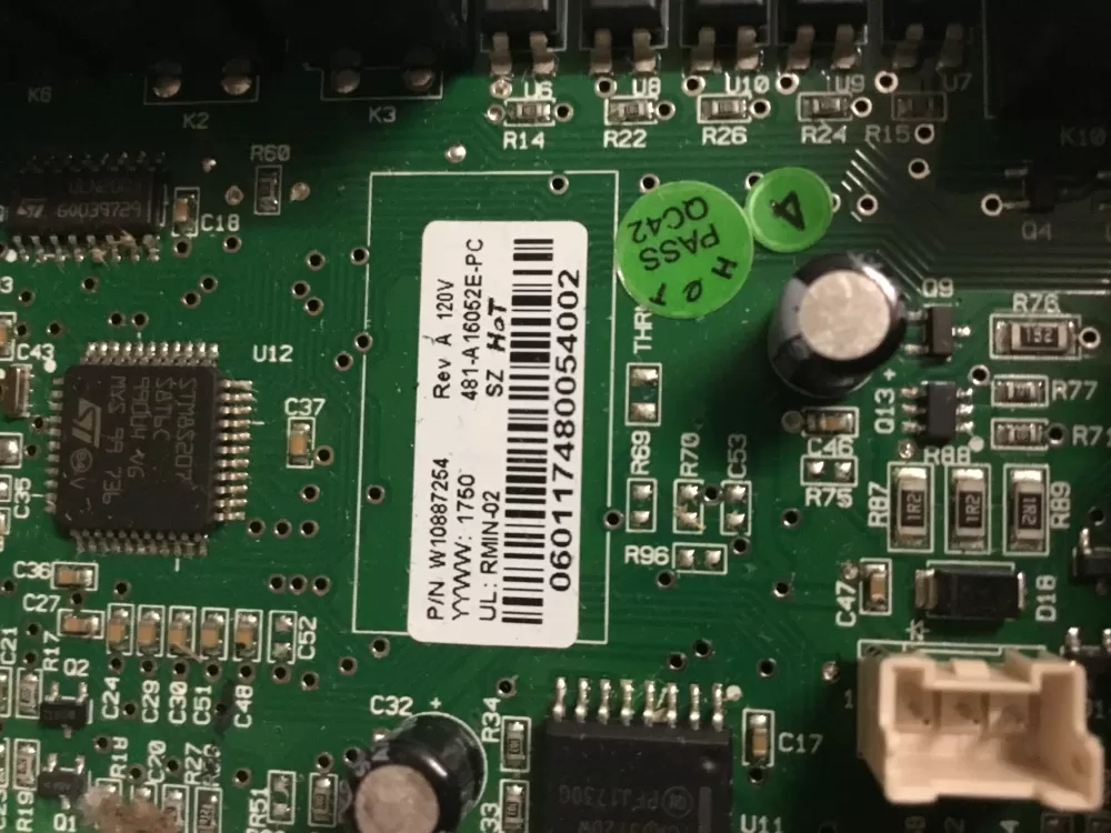 Whirlpool KitchenAid W10755479 Refrigerator Control Board AZ23430 | NR125