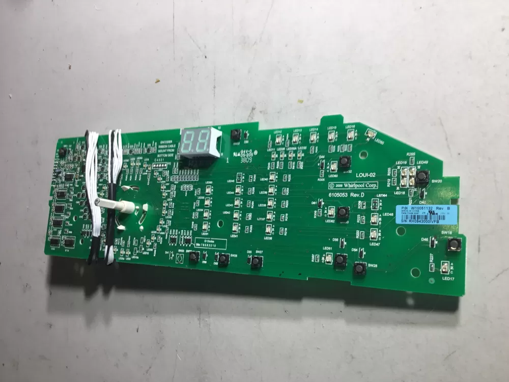 Whirlpool W10051132 W10051134 WPW10051132 Washer Control Board AZ42661 | NR1744