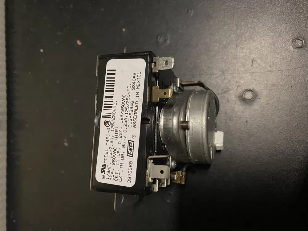 Whirlpool  Kenmore  Roper AP6009019 3392250 3976568 9830777 WP3976568 PS11742161 Dryer Timer