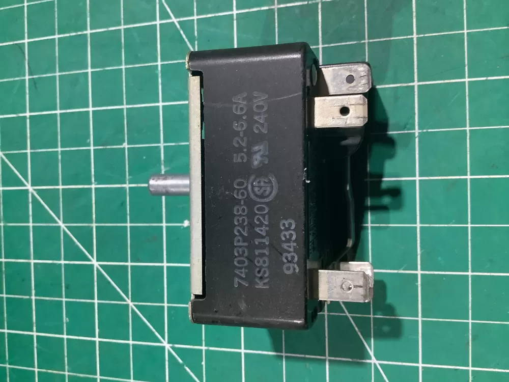 Whirlpool Kenmore Maytag Admiral Amana Magic Chef Crosley Jenn-Air Norge WP7403P238-60 AP6011290 7403P238-60 705120 7403P262-60 7403P373-60 PS11744486 WP7403P238-60VP 0622913 811420 Stove Infinite Switch Control