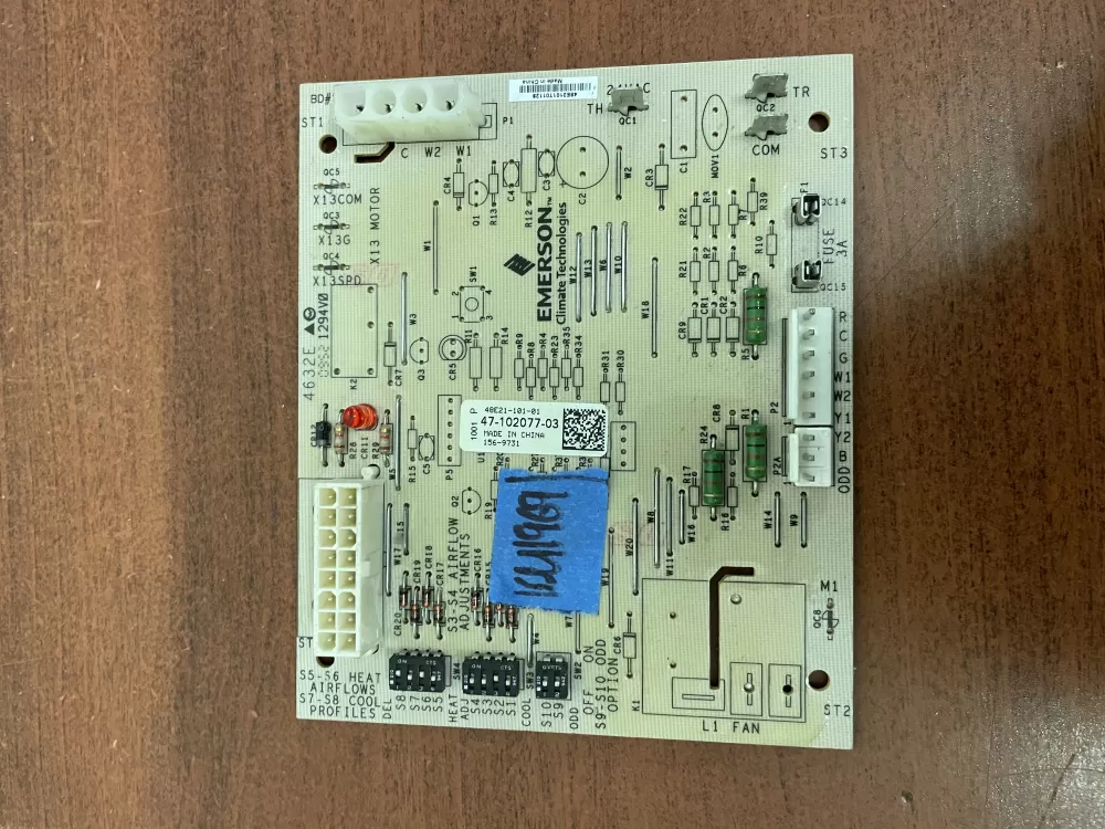 Rheem Emerson 47 102077 03 48e21 101 01 Control Board