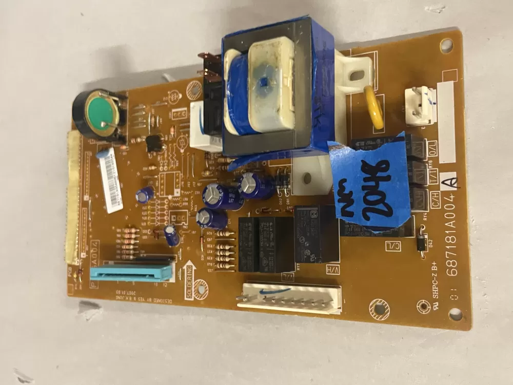 GE 687181A004A Microwave Control Board AZ222204 | Wm2048