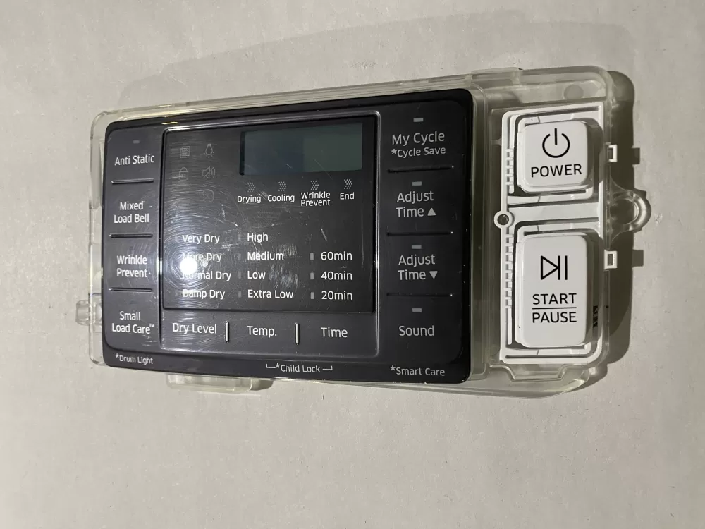Samsung DC92-01607J  AP6243588  DC94-06643A  DC93-00376D  PS12084833 Dryer UI Control Board