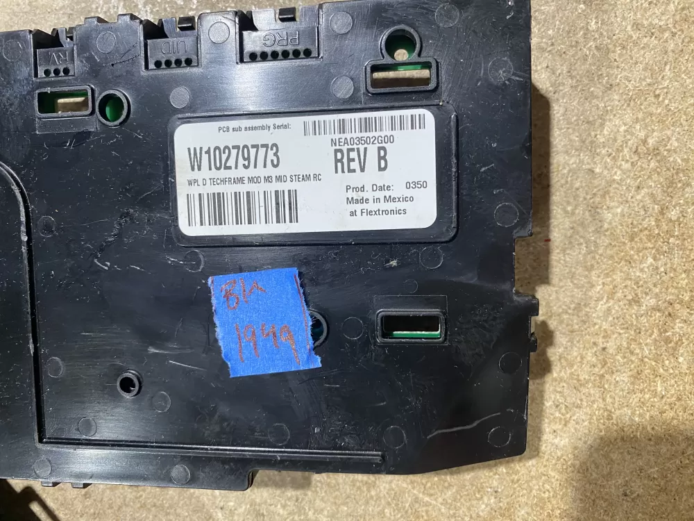 Whirlpool W10279773 Dryer Control Board AZ66901 | BK1949