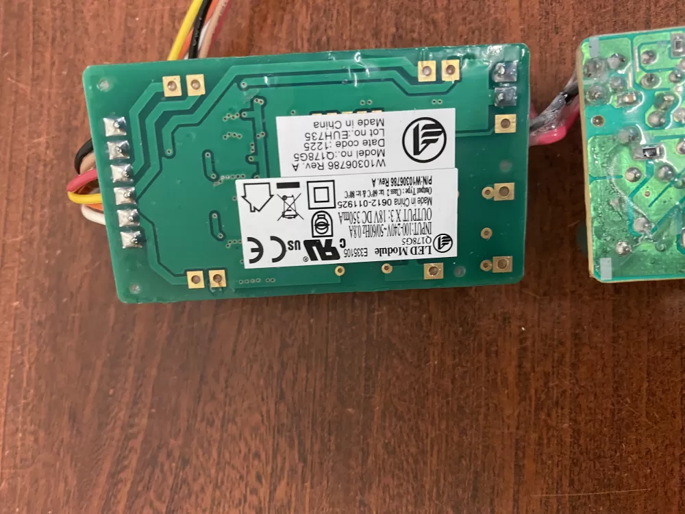 Whirlpool W10306786 Refrigerator LED Inverter Board Box AZ50193 | BK1825