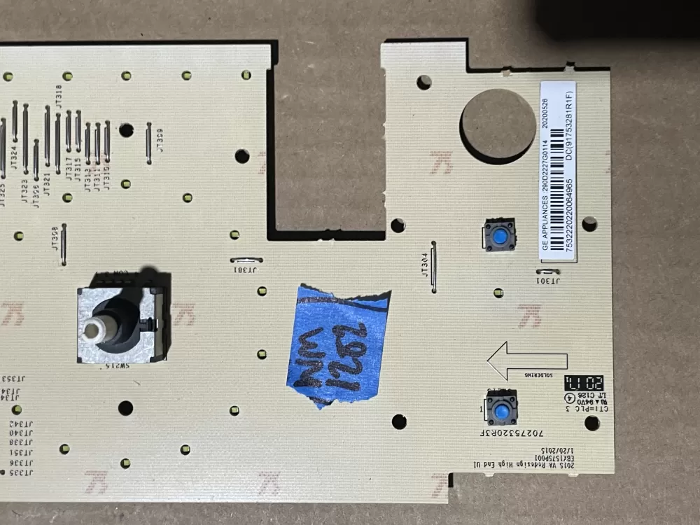 GE 290D2227G014 Washer Control Board AZ91861 | Wm1282
