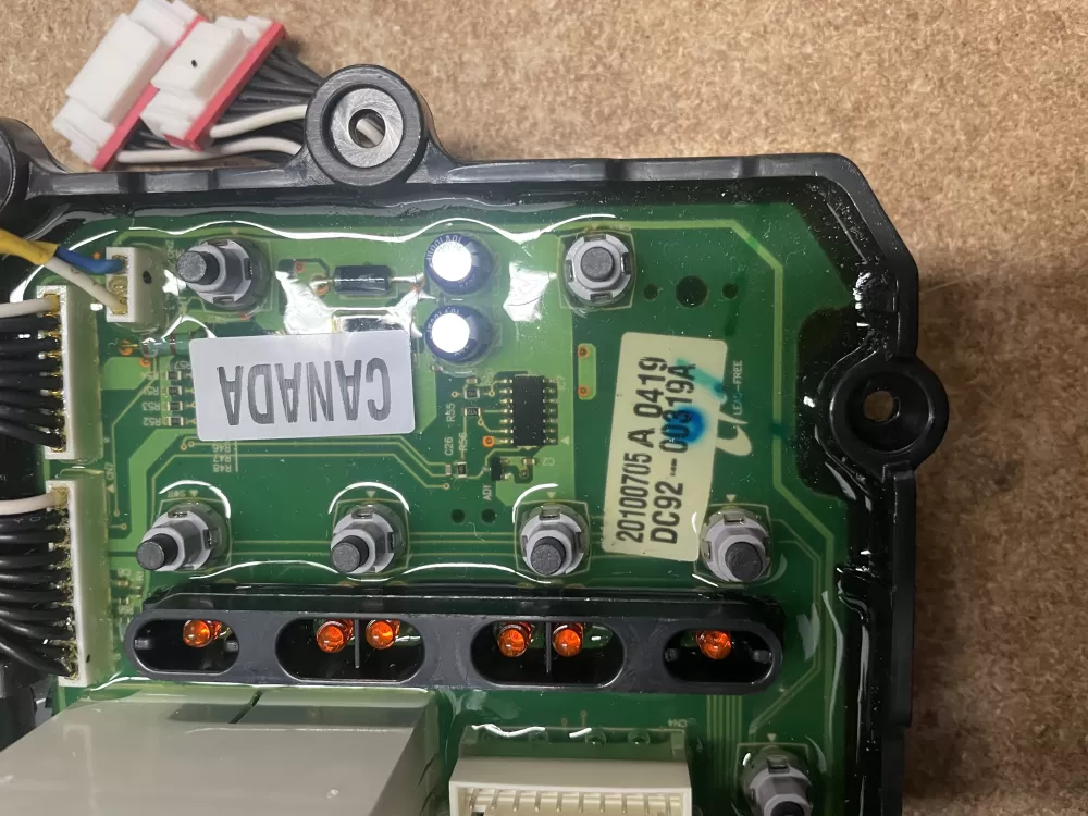 Samsung DC92-00319A Washer Control Board Vrt Steam Panel AZ14012 | KMV32