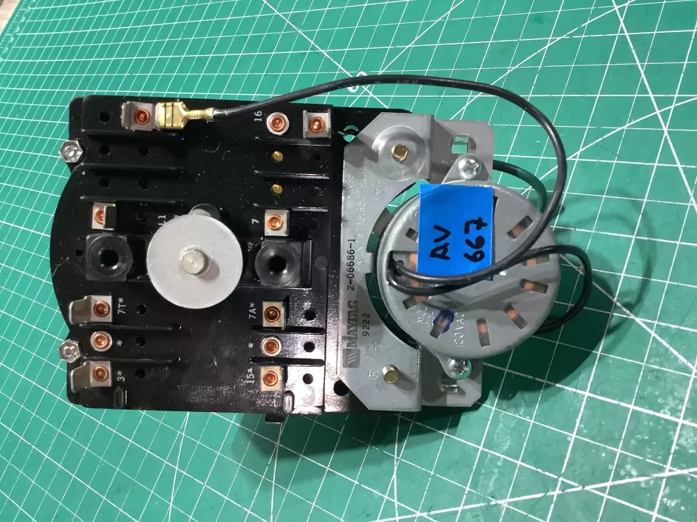 Whirlpool Maytag WP206686 2-06686-1 Washer Timer AZ186542 | AV667