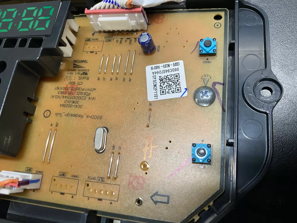 Samsung DC94 07244A Washer Control Board AZ14188 | BKV2