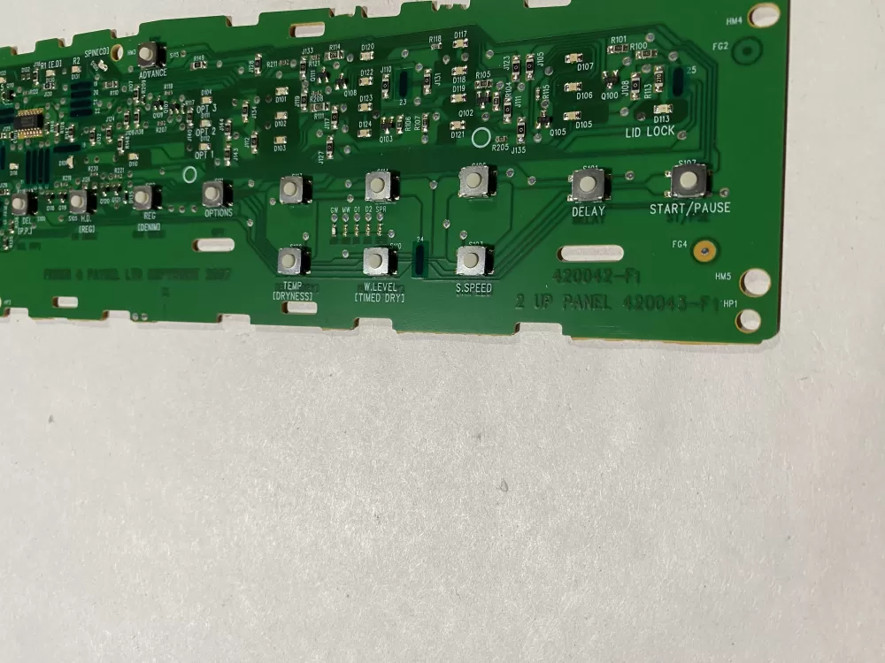 Fisher & Paykel 421098 Washer Keyboard Control Board AZ154545 | BK2523