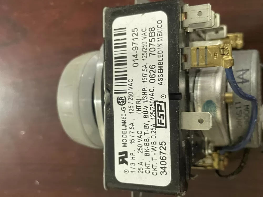 Whirlpool Maytag Amana WP3406725 3406725 AP6008573 Dryer Timer AZ81641 | Wm591