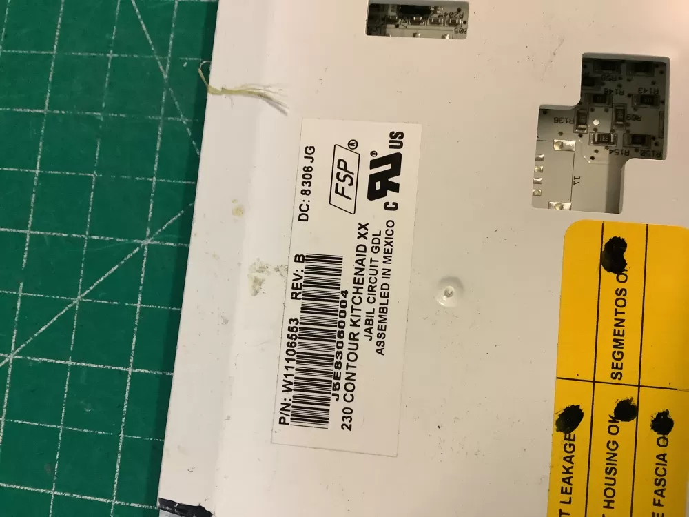 KitchenAid W1106553 Refrigerator Control Board Dispenser AZ228042 | NR506