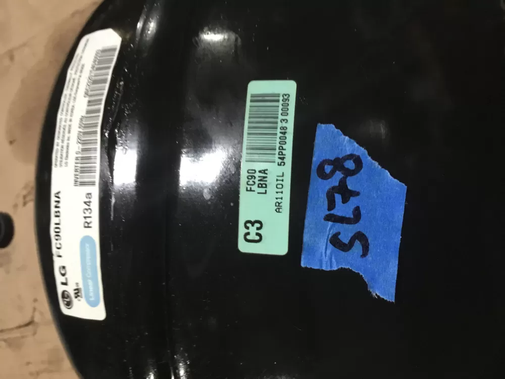 LG FC90LBNA Lgfc90lbna Refrigerator Compressor AZ97379 | Sl78