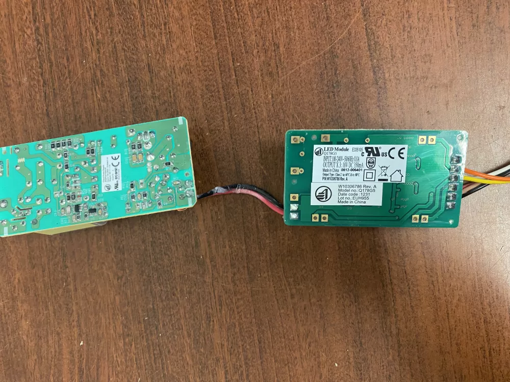 Whirlpool W10306786 Refrigerator LED Inverter Board Box AZ42736 | BK1742