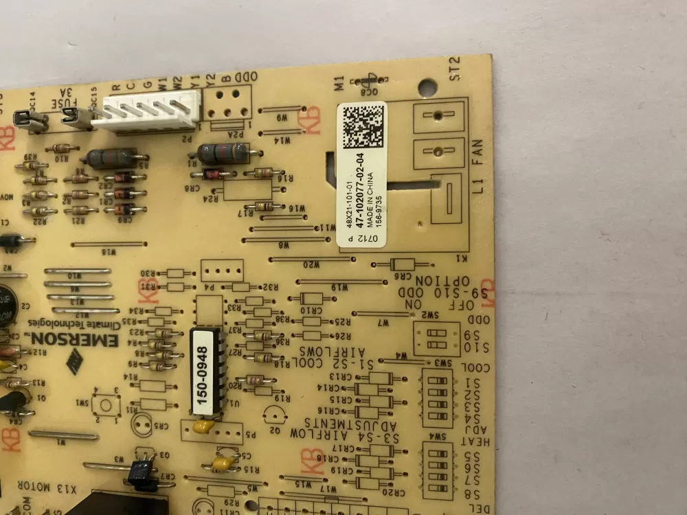 Rheem Air Handler Control Board 47-102077-02-04 156-9735 AZ110575 | BK1774