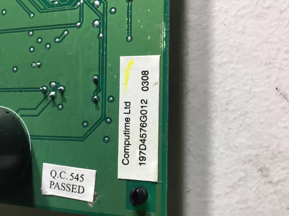 GE 197D4576G012 Refrigerator Control Board AZ47125 | NR571