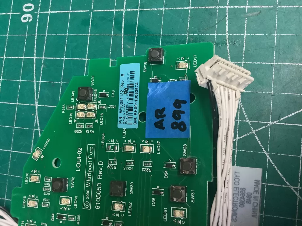 Whirlpool W10051132 W10051134 WPW10051132 Washer Control Board AZ208417 | AR899