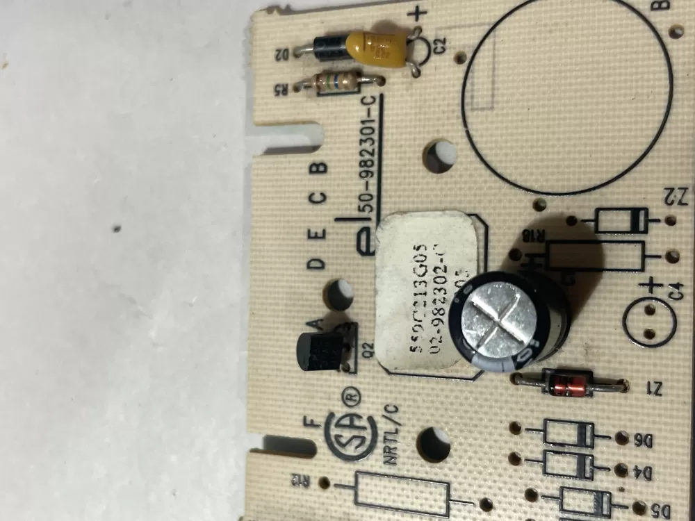 GE 559C213G05 50-982301-D 50-982301-E Dryer Control Board AZ205751 | Wm134