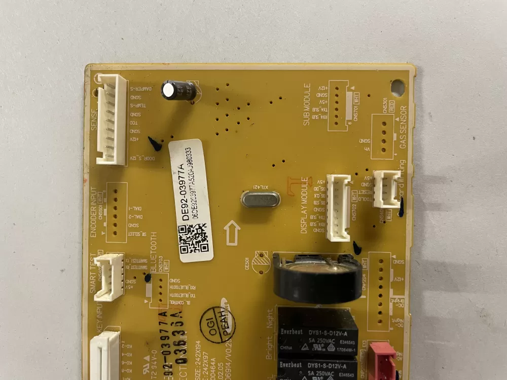 Samsung DE92-03977A Control Board AZ140301 | KM726