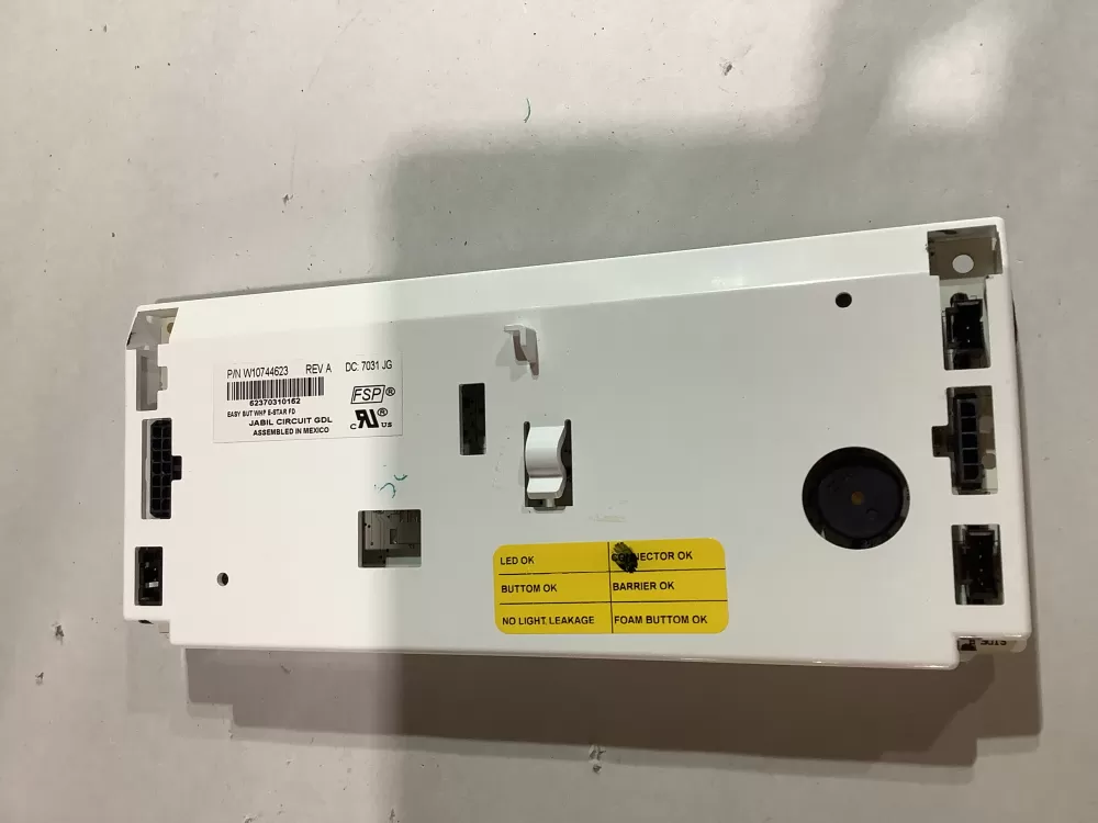 Whirlpool W10744623 Refrigerator Control Board Dispenser
