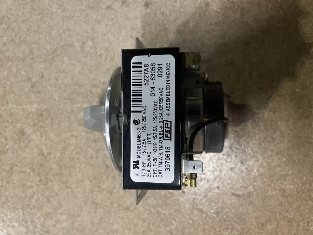 Whirlpool  Amana  Admiral AP6009056 3979618 3979618R 8299783 WP3979618 PS11742198 Dryer Timer
