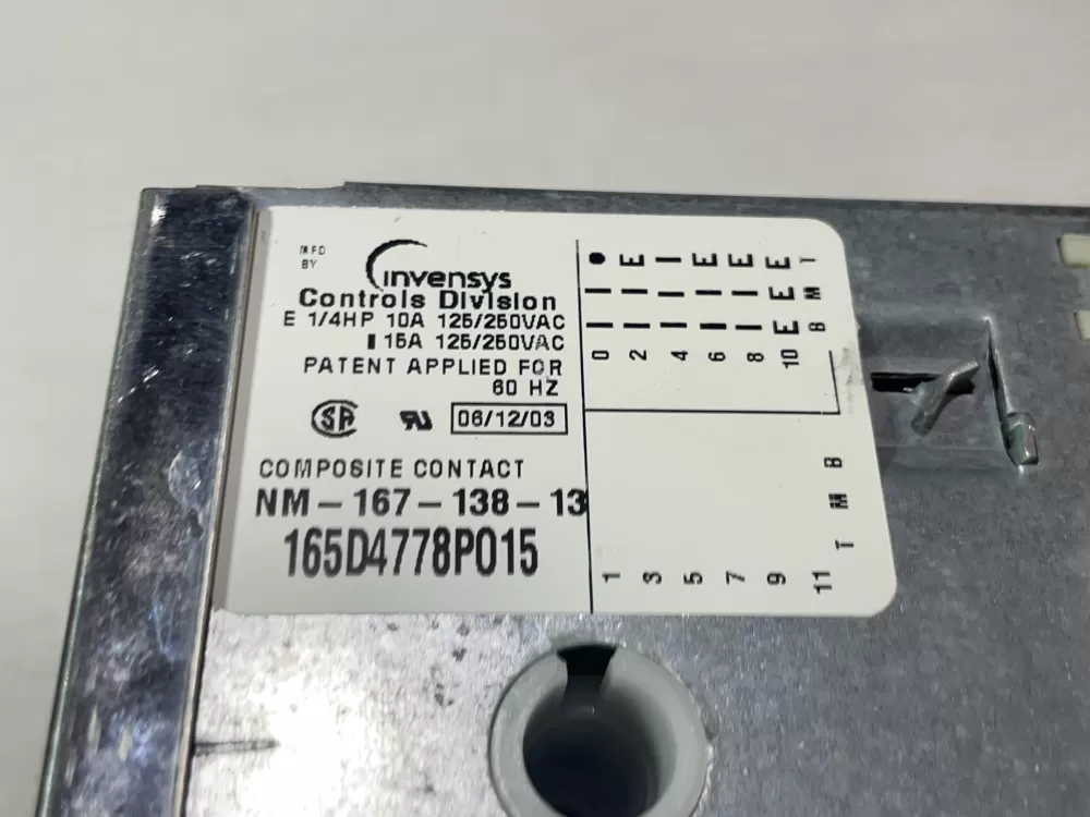 GE 165D4778P015 Kenmore Whirlpool Dishwasher Timer AZ145782 | Wm2435