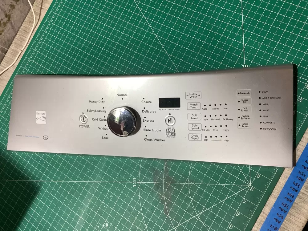 Kenmore W10643917 W10643919 Washer Touchpad Panel (scrathces)