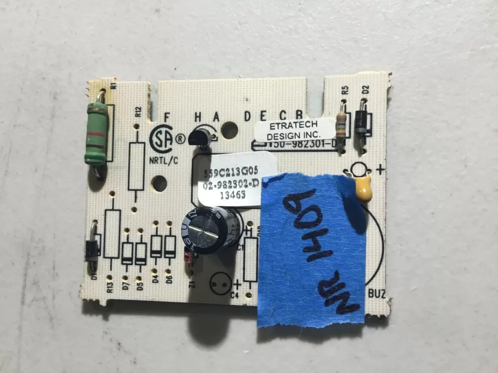 GE WE04X10103 559C213G05 Dryer Control Board AZ37632 | NR1409