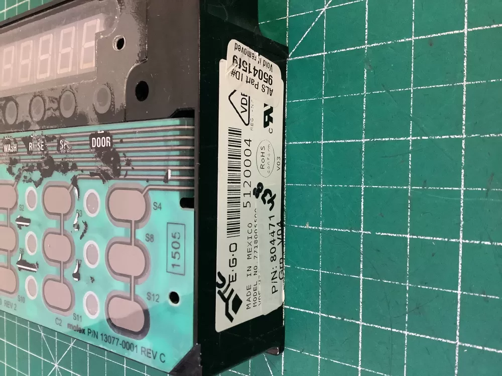 Speed Queen 806267P 804471P AP6333325 Washer UI Control Board AZ204339 | NR311