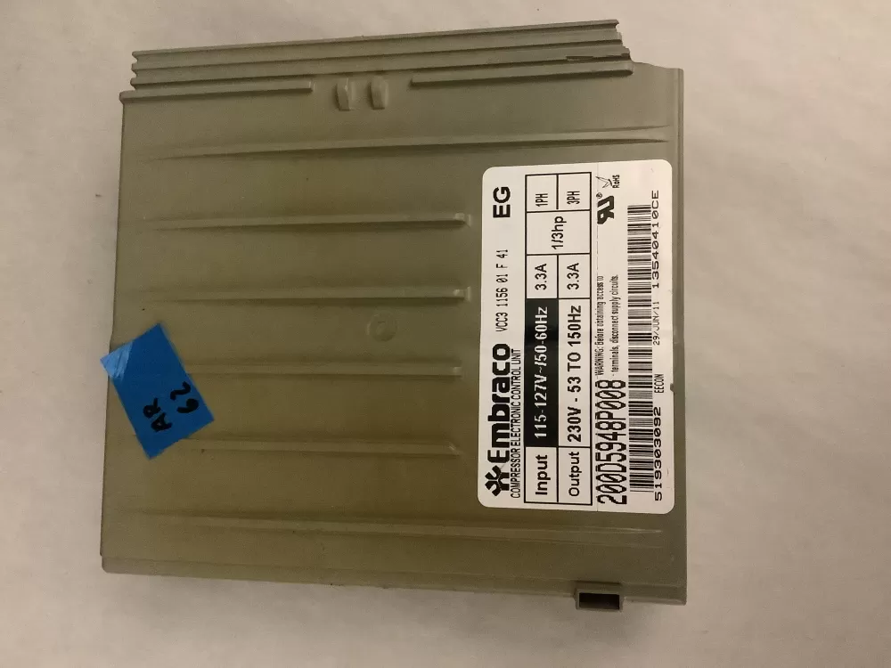 Refrgerator Inverter 200D5948P008 AZ197383 | AR62