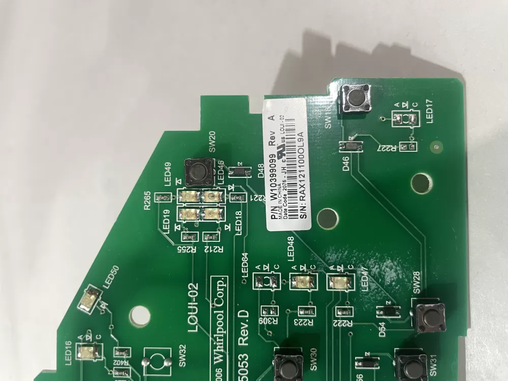 Whirlpool W10399099 Washer Control Board AZ205837 | Wm139
