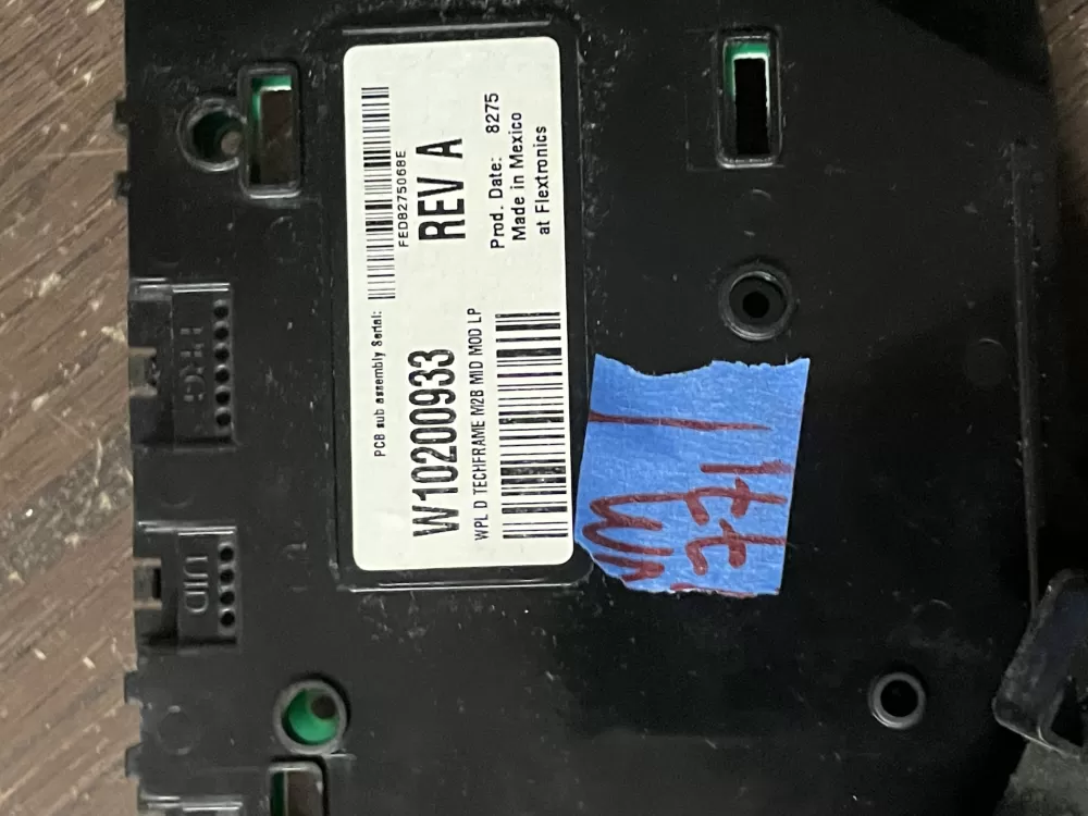 Whirlpool W10294831 PS2373320 W10206049 Dryer Control Board AZ45919 | Wm1771